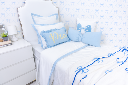 Bow Pillow- Lavender