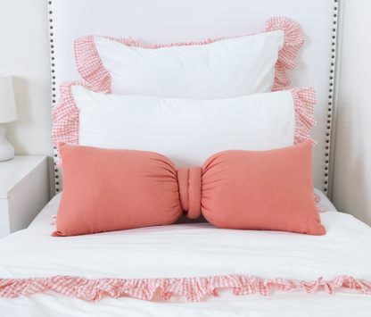 Bow Pillow- Lavender