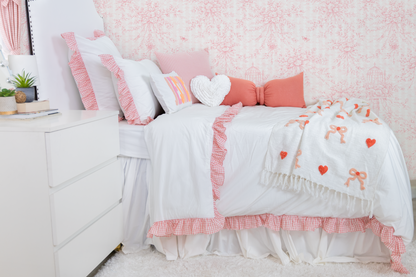 Bow Pillow- Lavender