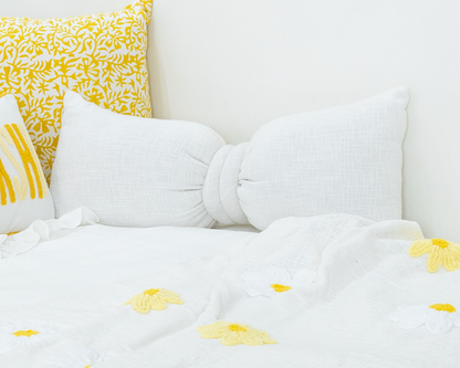 Bow Pillow- Lavender