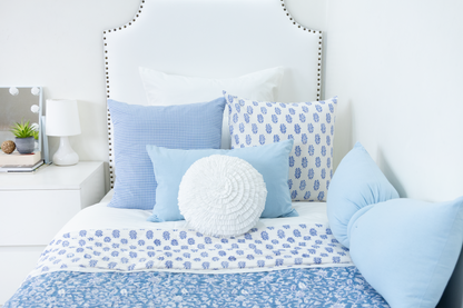Round Rosette Pillow- Lavender