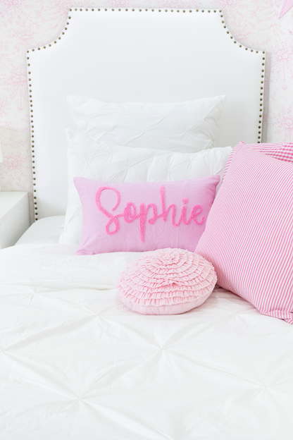 Cotton Percale Organic Pinch Pleat Duvet Cover