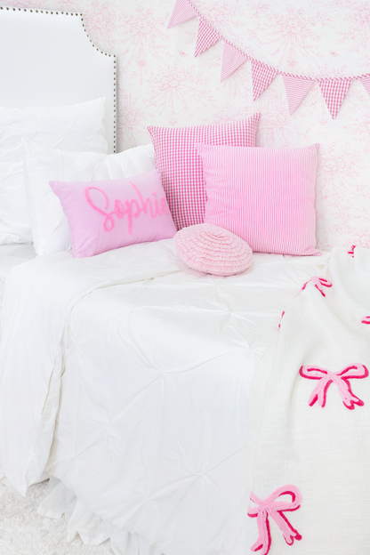 Cotton Percale Organic Pinch Pleat Shams