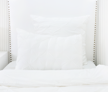 Cotton Percale Organic Pinch Pleat Shams
