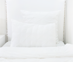 Cotton Percale Organic Pinch Pleat Shams