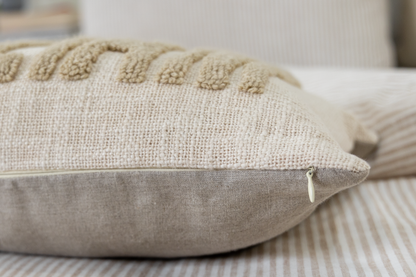 Oatmeal Personalized Name Pillow Cover