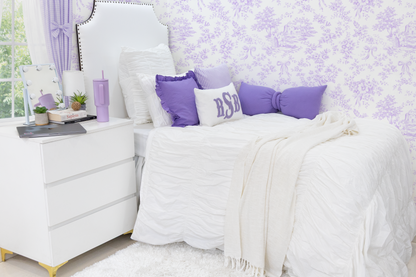 Bow Pillow- Lavender