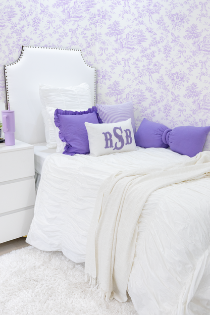 Lavender Personalized Monogram Pillow Cover