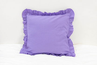 Ruffles Pillow Cover- Lavender