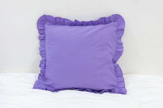 Ruffles Pillow Cover- Lavender