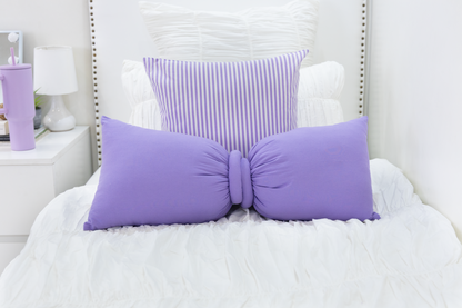 Bow Pillow- Lavender