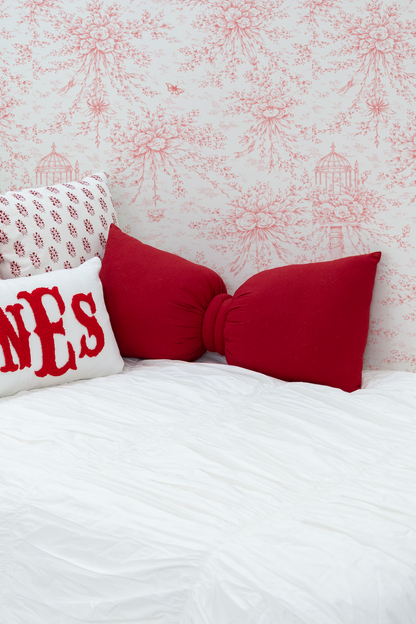 Bow Pillow- Lavender