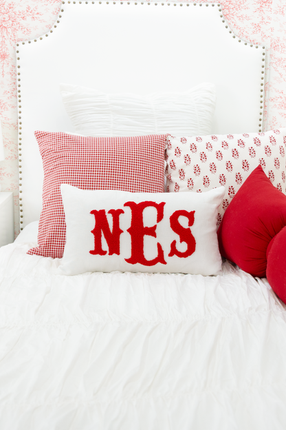 Cotton Percale Organic Ruched Duvet Cover