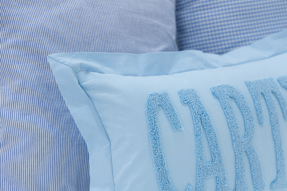 Baby Blue Custom Name Pillow Cover