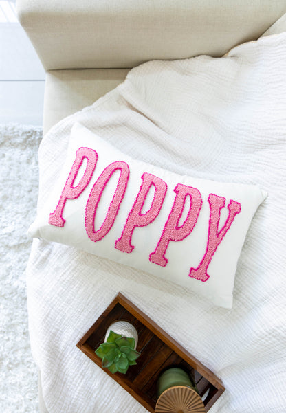 Bespoke Punch Needle Embroidered Cushion Covers- Off White