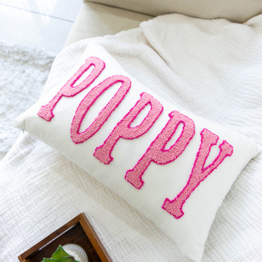 Bespoke Punch Needle Embroidered Cushion Covers- Off White