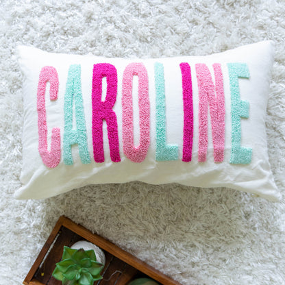 Bespoke Hand-Embroidered Pillow Covers- Off White