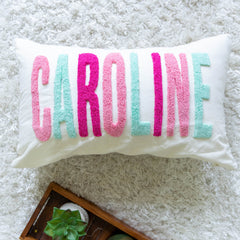 Bespoke Hand-Embroidered Pillow Covers- Off White