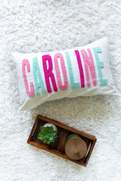 Bespoke Hand-Embroidered Pillow Covers- Off White
