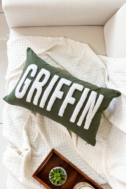 Personalized Cotton Pillow Covers with Punch Needle Embroidery- BEST SELLERS