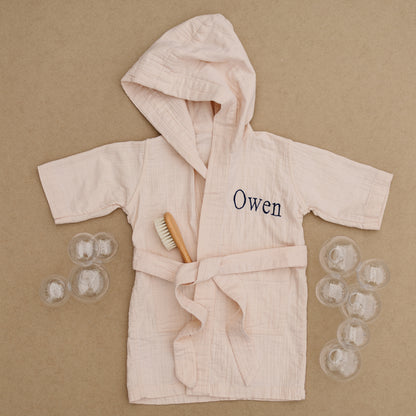 Personalized Organic Double Gauze Bath Robe