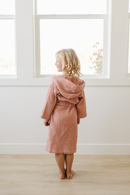Custom Organic Waffle Bath Robe