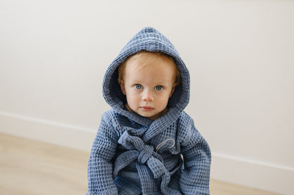 Personalized Organic Waffle Bath Robe