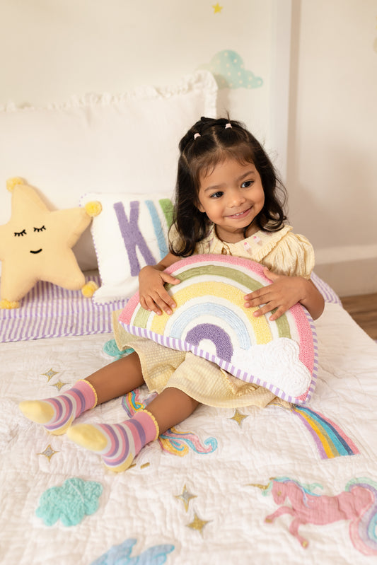 Unicorn Rainbow Shape Pillows for Kids