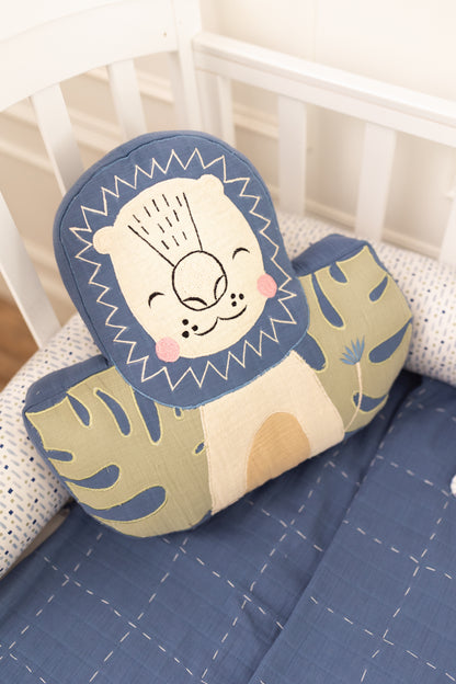 Wild & Free Lions Applique Cotton Quilt for Kids