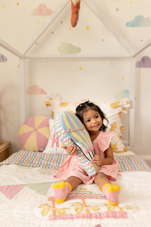 Carnival Hot Air Balloon Shape Pillows for Kids