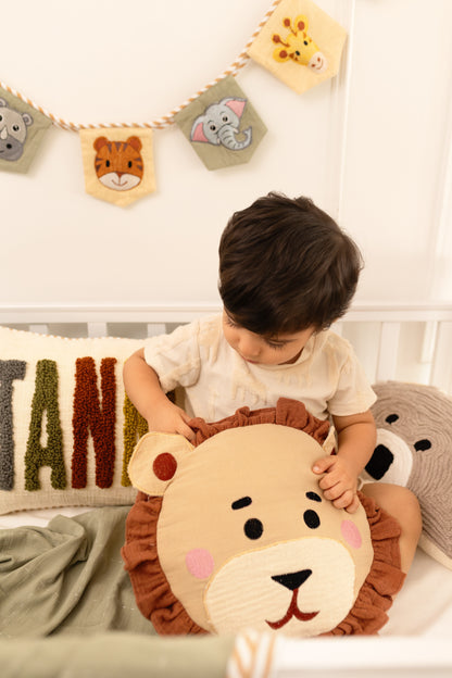 Jungle Safari Lion Shape Pillows for Kids