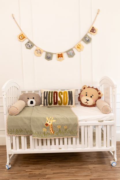 Jungle Safari Bear Shape Pillows for Kids