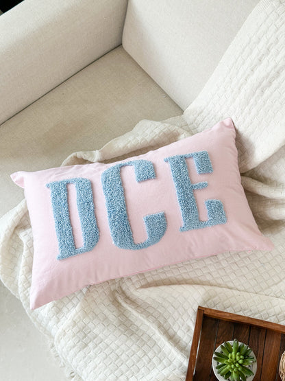 Personalized Pillow Cover, Punch Needle, 100% Cotton