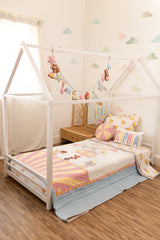 Carnival Applique Cotton Quilt for Kids