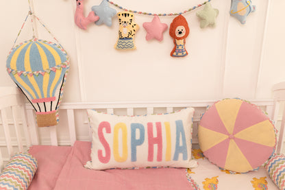 Carnival Applique Cotton Blanket for Baby with Kantha Work