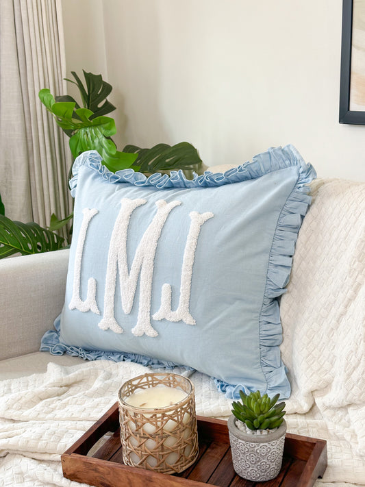 Personalized Pillow Cover, Punch Needle, 100% Cotton
