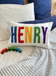 Personalized Pillow Cover, Punch Needle, 100% Cotton