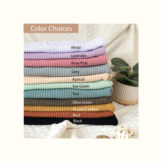 Personalized Sweaters, Hand Embroidered, 100% Cotton