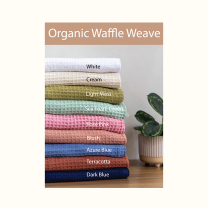Personalized Organic Waffle Bath Robe
