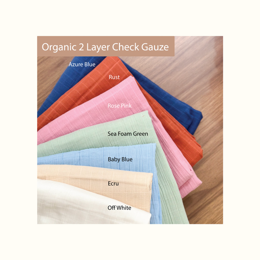 Personalized Organic Nursing Pillow Cover, Checks, Double Gauze