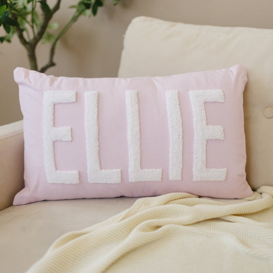 Personalized Pillow Cover, Punch Needle, 100% Cotton