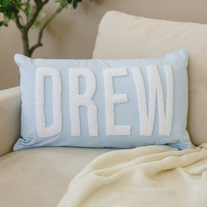 Personalized Pillow Cover, Punch Needle, 100% Cotton