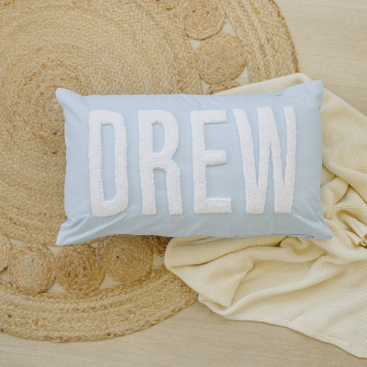 Personalized Pillow Cover, Punch Needle, 100% Cotton