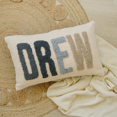 Personalized 2 Sided Pillow Cover with colored Back