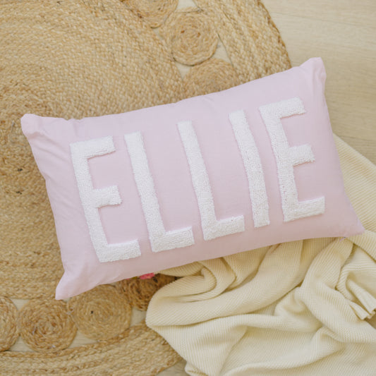 Personalized Pillow Cover, Punch Needle, 100% Cotton