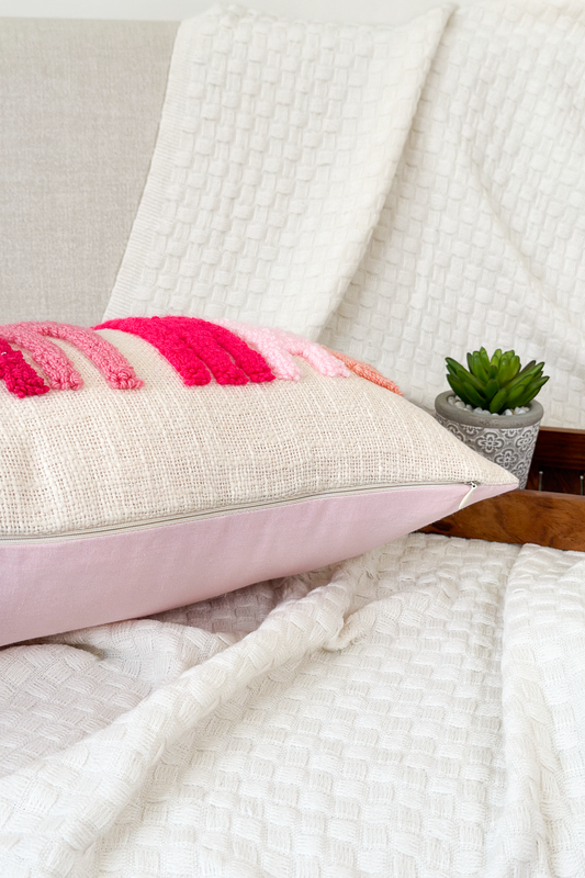 Personalized 2 Sided Pillow Cover with colored Back