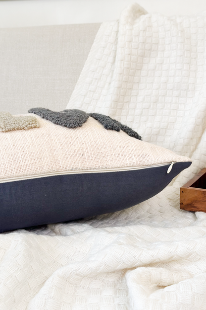 Personalized 2 Sided Pillow Cover with colored Back