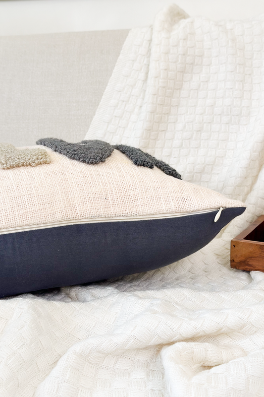 Personalized 2 Sided Pillow Cover with colored Back