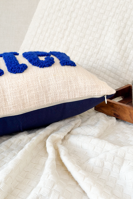 Personalized 2 Sided Pillow Cover with colored Back